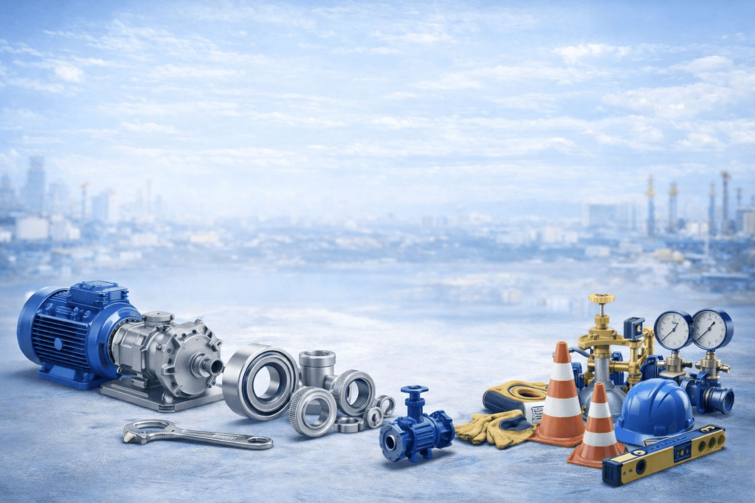 Industrial Equipment - Motors, Bearings, Pumps, Valves, Safety Equipment